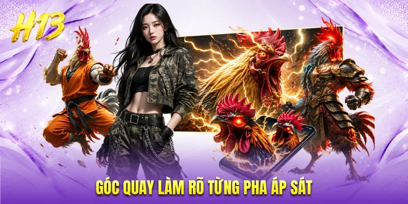 Góc quay làm rõ từng pha áp sát
